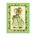 St. Patrick's Day Shamrock Queen Cards Post Card