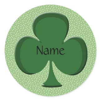 St Patrick's Day Shamrock Sticker Template sticker