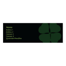 St. Patrick's Day - Skinny Business Card Template