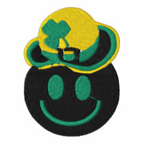 St. Patrick's Day Smiley Face embroidered shirts by naturetees St. Patrick's Day Smiley Face embroidered shirts