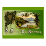 St Patrick's Day Souvenir Vintage Landscape Postcard