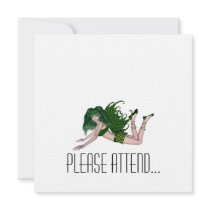 St. Patrick's Day Sprite 2 - Green Fairy Personalized Invitation