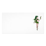 St. Patrick's Day Sprite 3 - Green Fairy Personalized Photo Card