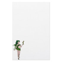 St. Patrick's Day Sprite 3 - Green Fairy Stationery