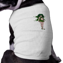 St. Patrick's Day Sprite 5 - Green Fairy Doggie T Shirt