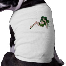 St. Patrick's Day Sprite 6 - Green Fairy Dog Tshirt