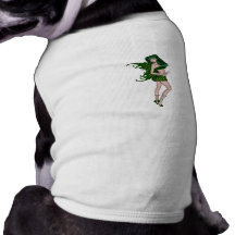 St. Patrick's Day Sprite 8 - Green Fairy Doggie Tshirt