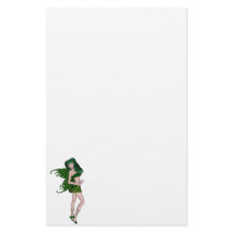 St. Patrick's Day Sprite 8 - Green Fairy Stationery