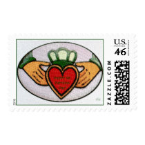 St. Patricks Day Stamp - Claddagh