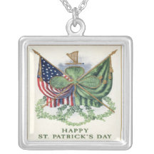 St. Patrick's Day Sterling Silver Necklace