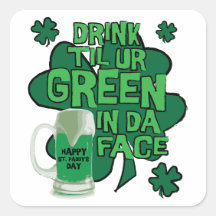 St Patrick's Day Stickers