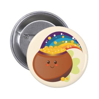 St. Patrick's Day Treasure Button
