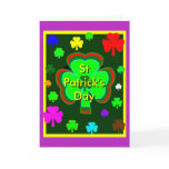 St Patrick's Day UCreate Template Purple The MUSEU cards