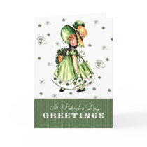 St. Patrick's Day Vintage Style Greeting Card