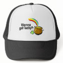 St Patricks Day Wanna Get Lucky hats
