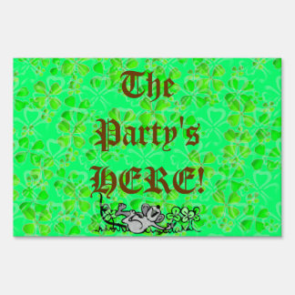 st patricks day yard signs