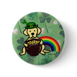 St. Patrick's Day Yellow Lab Rainbow Pin