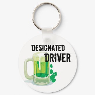St. Patricks Designated Driver Keychain keychain