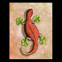 St. Patrick's Gecko postcards