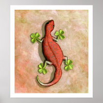 St. Patrick's Gecko poster/print