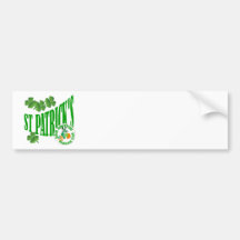 St patrick's Irish American Bumper Sticker