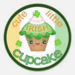 St. Patrick's Irish Kawaii Cupcake Stickers