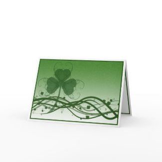 St. Patrick's Irish Shamrock Card card