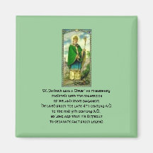 St. Patrick's Life-Saint Refrigerator Magnets