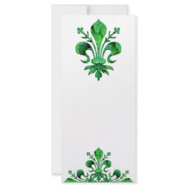 St. Patrick's Lucky Fleur de lis Rack Cards