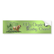 St Patricks - Me Lucky Charm - Dachshund - Abby Bumper Sticker