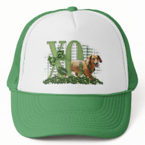 St Patricks - Me Lucky Charm - Dachshund - Abby Trucker Hat