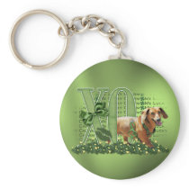 St Patricks - Me Lucky Charm - Dachshund - Abby Keychain