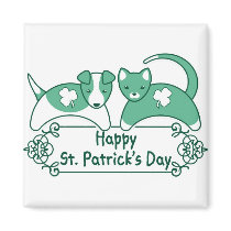 St. Patricks Pets magnets by myhome71 St. Patricks Pets magnets