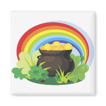 St. Patrick's Pot-o-Gold Fridge Magnet
