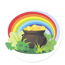 St. Patrick's Pot-o-Gold Stickers