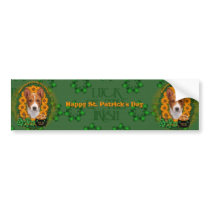 St Patricks - Pot of Gold - Basenji Bumper Stickers