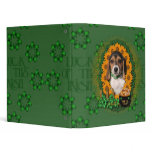 St Patricks - Pot of Gold - Beagle - Puppy 3 Ring Binders