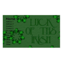 St Patricks - Pot of Gold - Chow Chow - Cinny Business Cards