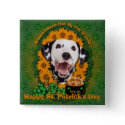 St Patricks - Pot of Gold - Dalmatian button