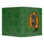 St Patricks - Pot of Gold - Doberman - Red - Rocky 3 Ring Binder