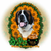 St Patricks - Pot of Gold - Saint Bernard - Mae Photo Sculptures