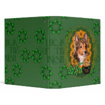 St Patricks - Pot of Gold - Sheltie - Cooper Vinyl Binders