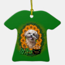 St Patricks - Pot of Gold - ShihPoo - Maggie Ornaments