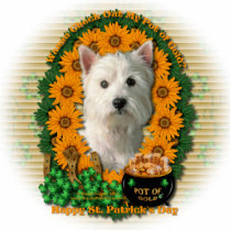 St Patricks - Pot of Gold - West Highland Terrier Cut Outs
