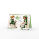 St. Patricks Vintage greeting card - Kids card by golden_oldies St. Patricks Vintage greeting card - Kids card