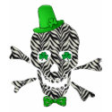 St. Patrick's Zebra Skull t-shirts