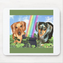 St Patricts Day Doxies Mousepads