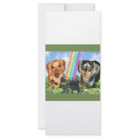 St Patricts Day Doxies Rack Card