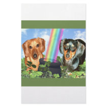 St Patricts Day Doxies Stationery Design
