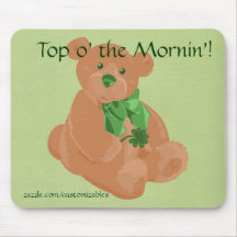 St. Pat's Bear Mousepad
